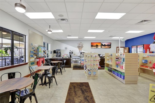 8919 Bismarck Palm Rd, Kissimmee, FL 34747 - miscellaneous room featuring a paneled ceiling and tile patterned floors