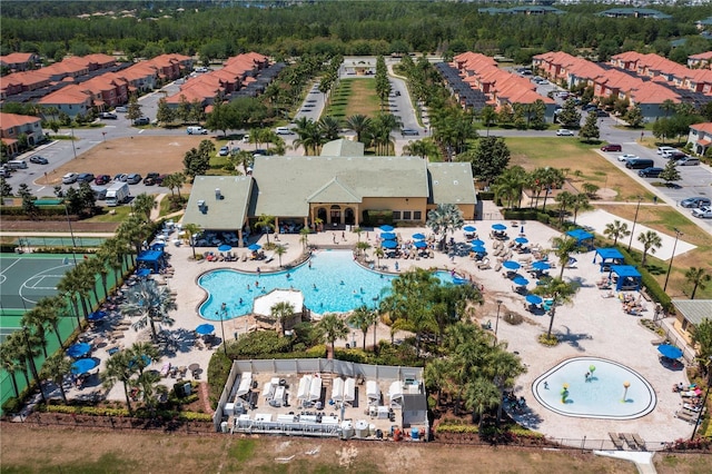 8919 Bismarck Palm Rd, Kissimmee, FL 34747 - aerial view of a pool area