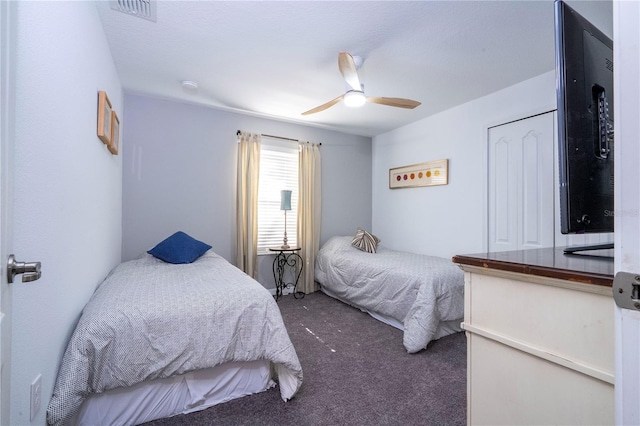 8919 Bismarck Palm Rd, Kissimmee, FL 34747 - bedroom with carpet flooring and a ceiling fan