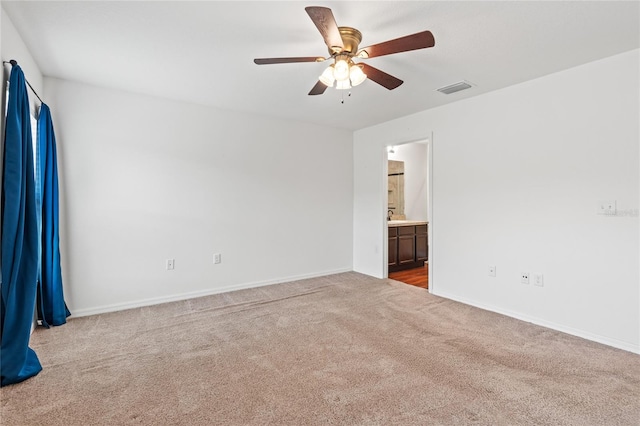 337 Southern Winds Blvd, Deland, FL 32720 - empty room featuring carpet floors, a ceiling fan, and baseboards