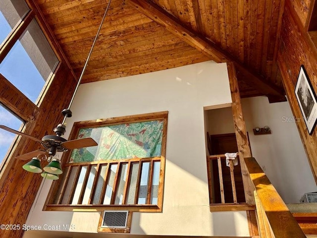 505 Lakeview Ave, Titusville, FL 32796 - detailed view of wooden ceiling