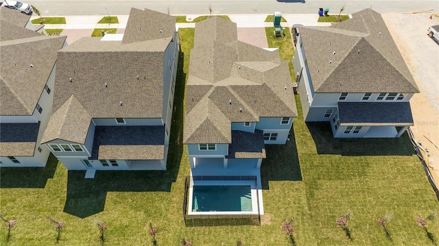 aerial perspective of suburban area