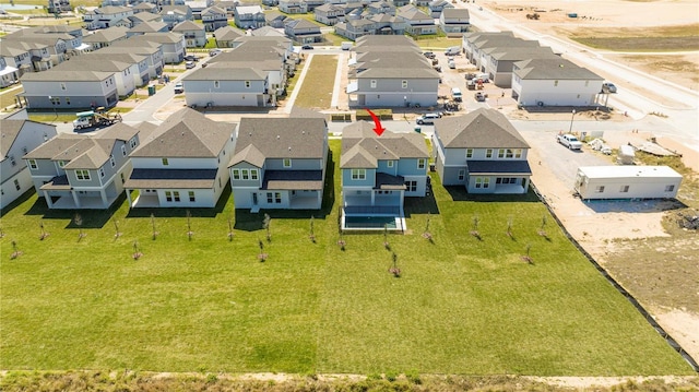 aerial perspective of suburban area