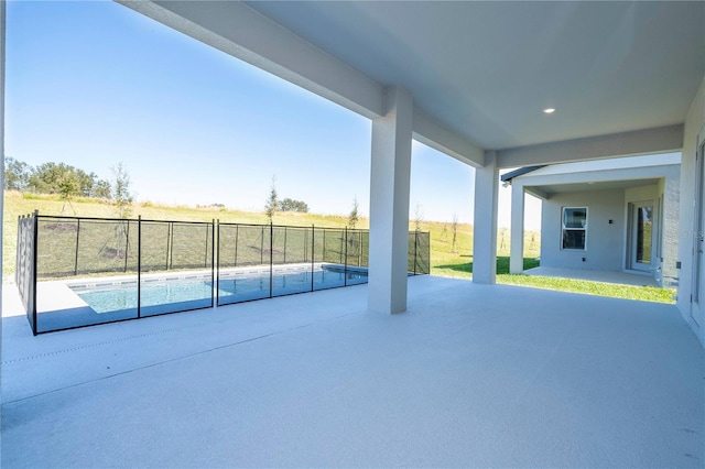 view of patio / terrace with fence