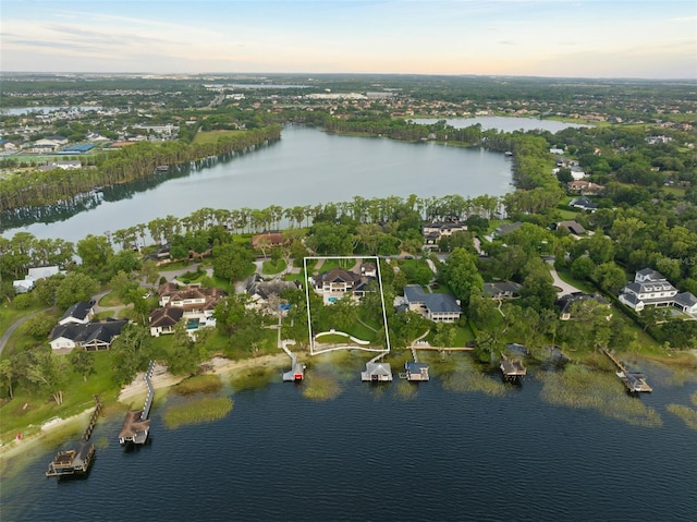1455 Kelso Blvd, Windermere, FL 34786 - aerial view of property's location with a large body of water and nearby suburban area