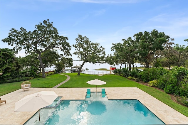 1455 Kelso Blvd, Windermere, FL 34786 - swimming pool featuring a yard and a patio area