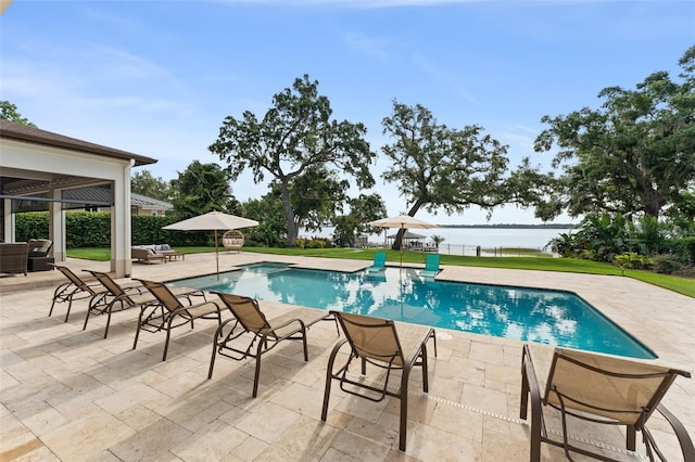 1455 Kelso Blvd, Windermere, FL 34786 - view of pool with a patio and a water view