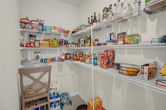 view of pantry