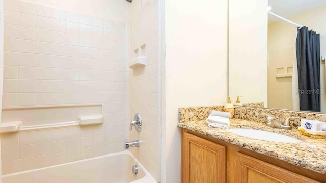 2805 Lido Key Ct, Kissimmee, FL 34747 - bathroom with shower / bath combo with shower curtain and vanity