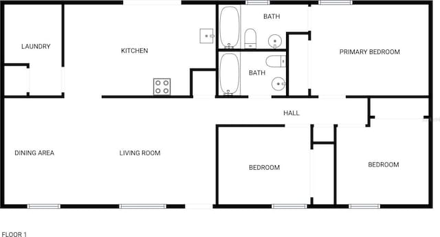3090 Yorkshire Dr, Deltona, FL 32738 - floor plan / room layout