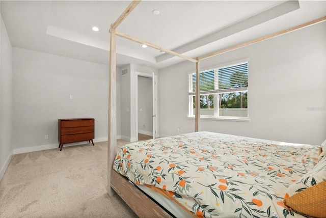 3635 Arbordale Loop, Sanford, FL 32771 - bedroom with a tray ceiling, recessed lighting, carpet, and baseboards