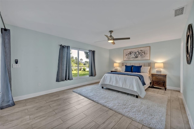 277 Sunrise Pt, Lake Mary, FL 32746 - bedroom featuring light wood-style floors, baseboards, and ceiling fan