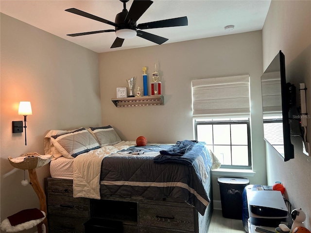 1266 Spotted Sandpiper Loop, Winter Springs, FL 32708 - bedroom featuring wood finished floors and a ceiling fan