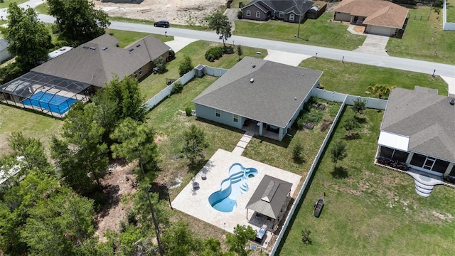 4811 SW 108th Place Rd, Ocala, FL 34476 - aerial perspective of suburban area featuring a pool