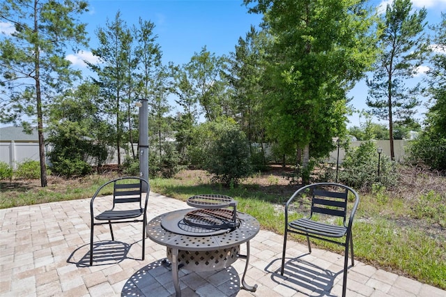4811 SW 108th Place Rd, Ocala, FL 34476 - view of patio / terrace featuring fence