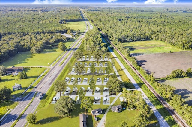 7904AND8010 SE US Highway 301, Hawthorne, FL 32640 - aerial overview of property's location with a forest