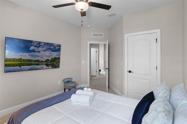 7745 Somersworth Dr, Kissimmee, FL 34747 - bedroom with baseboards, carpet flooring, and a ceiling fan