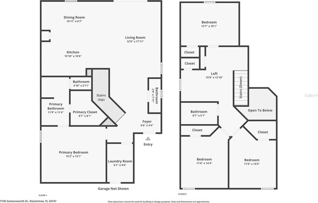 7745 Somersworth Dr, Kissimmee, FL 34747 - home floor plan