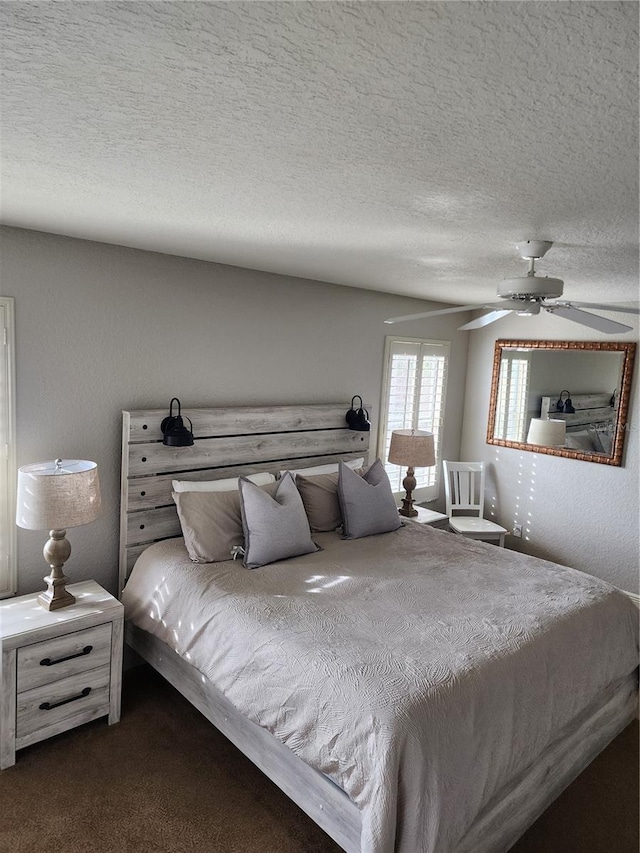 3500 Calabria Ave, Davenport, FL 33897 - bedroom featuring dark carpet and a ceiling fan