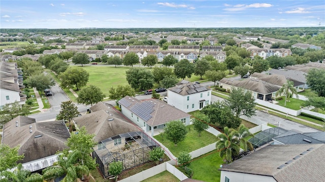 aerial perspective of suburban area