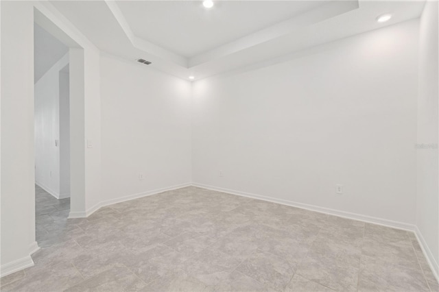 6139 Claystone Way, Mount Dora, FL 32757 - unfurnished room featuring recessed lighting, a raised ceiling, and baseboards