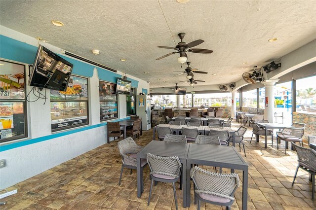 109 Kenny Blvd, Haines City, FL 33844 - view of patio / terrace with outdoor dining area and ceiling fan