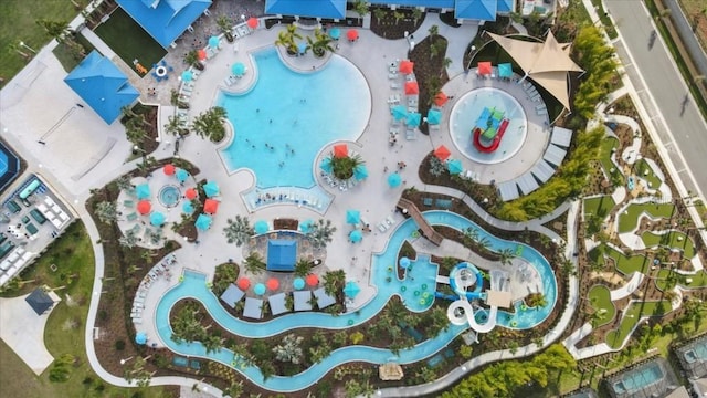 1221 Aloha Blvd, Davenport, FL 33897 - aerial overview of property's location with a pool