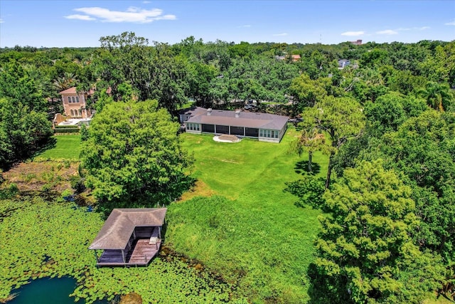 633 Balmoral Rd, Winter Park, FL 32789 - aerial view of property and surrounding area featuring a forest