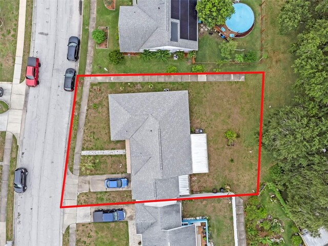 3162 Little Sound Dr, Orlando, FL 32827 - aerial view of property and surrounding area featuring property parcel outlined