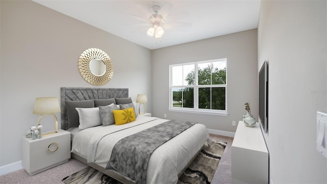 8560 Magnificent Ln, Groveland, FL 34736 - bedroom featuring baseboards and ceiling fan