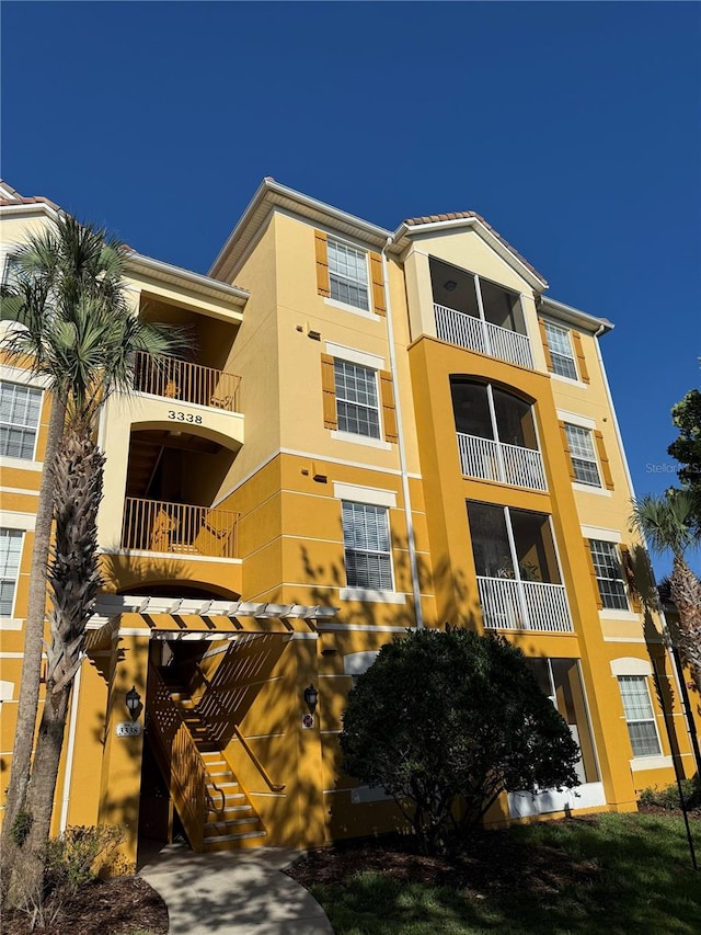 view of property with stairs