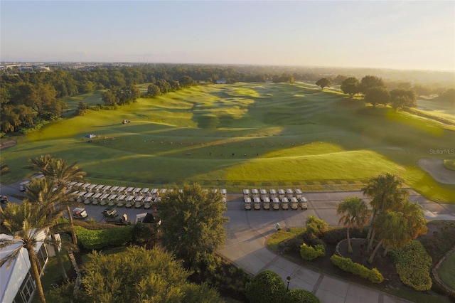 bird's eye view of a golf course