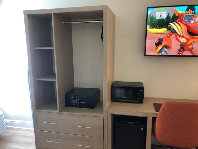 view of home office