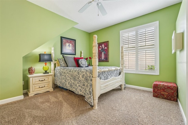 13524 Glynshel Dr, Winter Garden, FL 34787 - bedroom with carpet floors, baseboards, and a ceiling fan