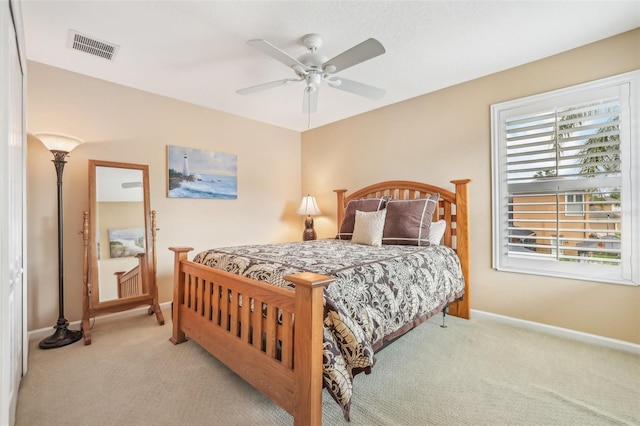 13524 Glynshel Dr, Winter Garden, FL 34787 - bedroom with carpet floors, baseboards, and ceiling fan