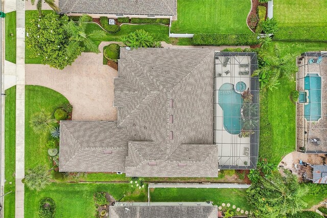 13524 Glynshel Dr, Winter Garden, FL 34787 - drone / aerial view of a pool