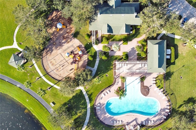 13524 Glynshel Dr, Winter Garden, FL 34787 - aerial view of a pool