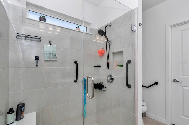 8413 SW 54th Loop, Ocala, FL 34481 - bathroom with a stall shower, plenty of natural light, and toilet