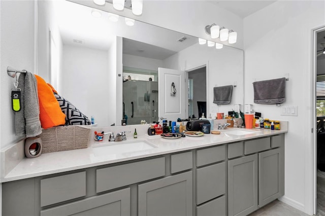 8413 SW 54th Loop, Ocala, FL 34481 - full bath with a shower stall and double vanity