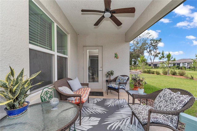 8413 SW 54th Loop, Ocala, FL 34481 - view of patio / terrace with ceiling fan