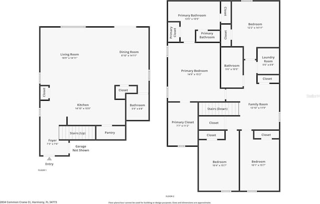 2834 Common Crane Ct, Saint Cloud, FL 34773 - property floor plan