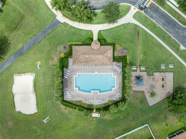 2956 White Cedar Cir, Kissimmee, FL 34741 - bird's eye view of a pool