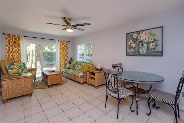 470 Oak Haven Dr Unit 470, Altamonte Springs, FL 32701 - living area with ceiling fan and light tile patterned flooring