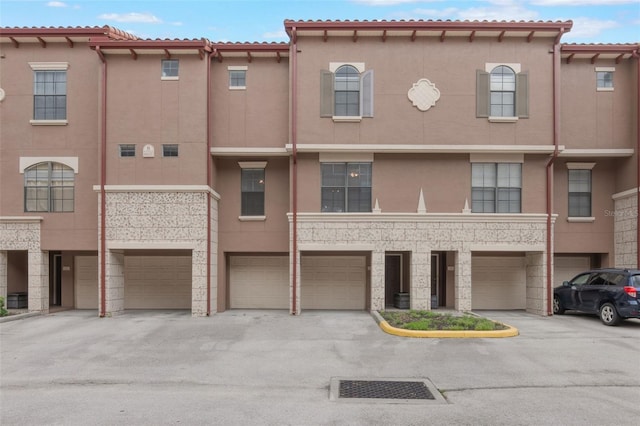 view of building exterior with a garage