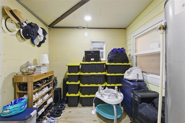 view of storage area