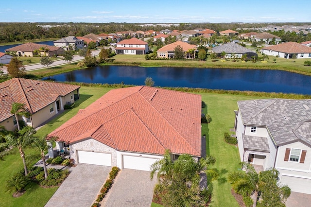 2532 Avolet Ct, Lakewood Ranch, FL 34211 - aerial perspective of suburban area with a nearby body of water