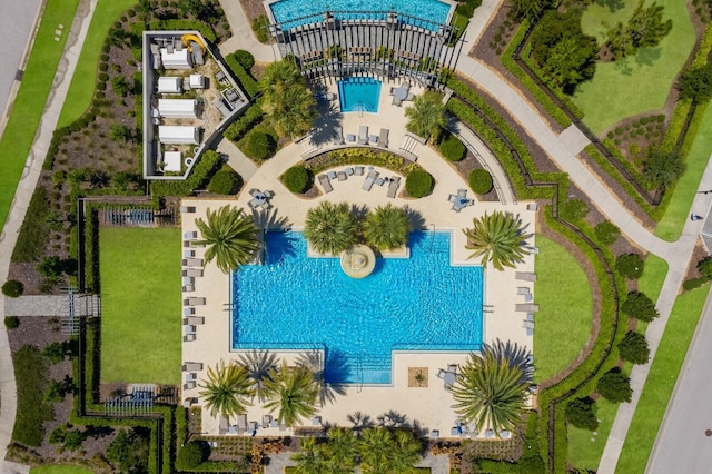 2532 Avolet Ct, Lakewood Ranch, FL 34211 - drone / aerial view of a pool