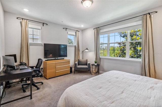 8160 Iron Mountain Trl, Windermere, FL 34786 - bedroom featuring carpet floors, an office area, and recessed lighting