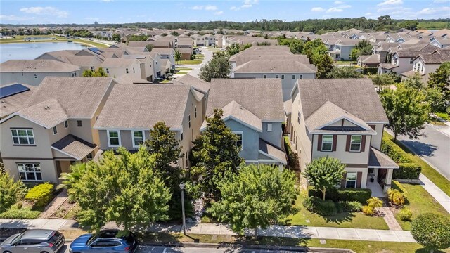 8160 Iron Mountain Trl, Windermere, FL 34786 - aerial perspective of suburban area with a large body of water