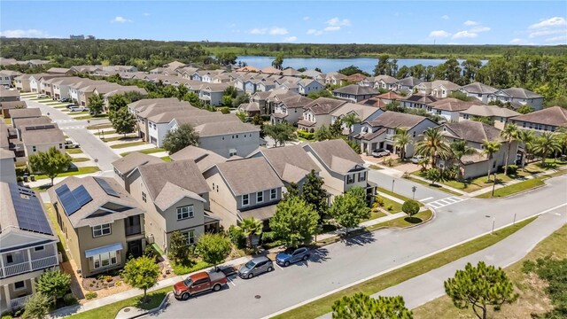 8160 Iron Mountain Trl, Windermere, FL 34786 - aerial view of residential area featuring a large body of water